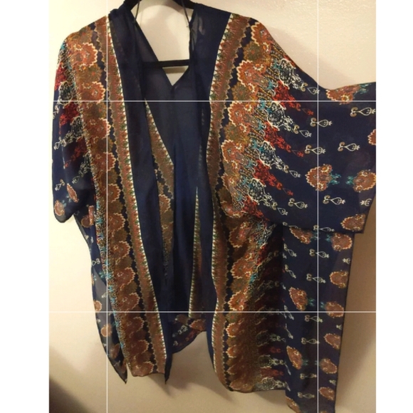 Boho Sheer Kimono - Picture 1 of 3